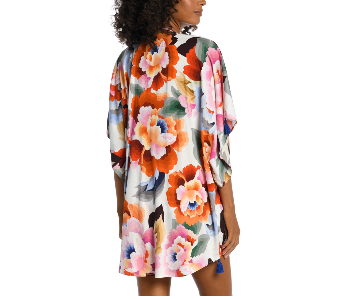 La Blanca Floral Rhythm Kimono Cover Up