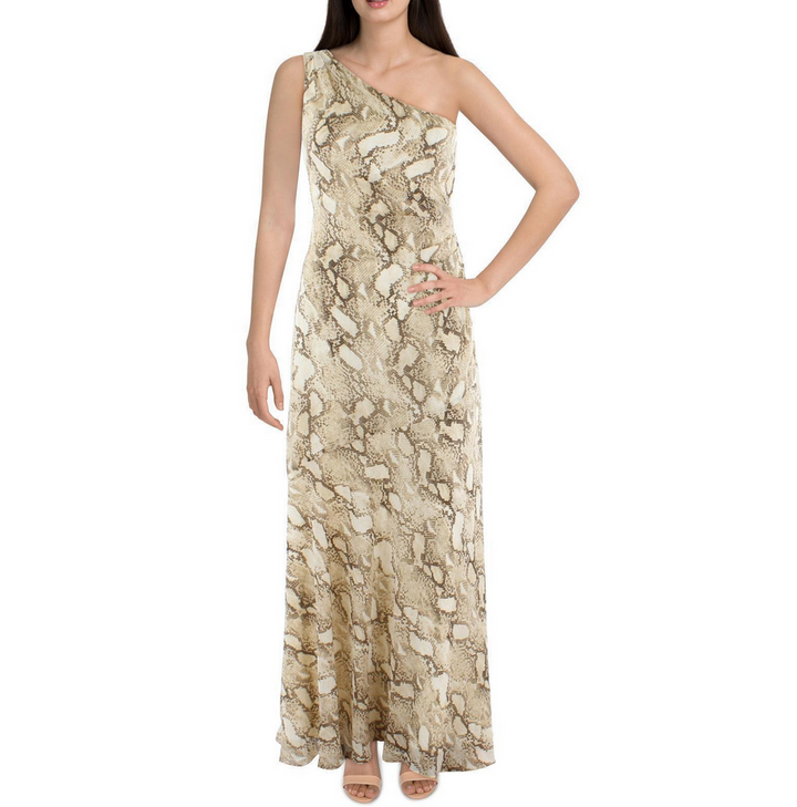 Lauren Ralph Lauren Georgette Snake Print Dress