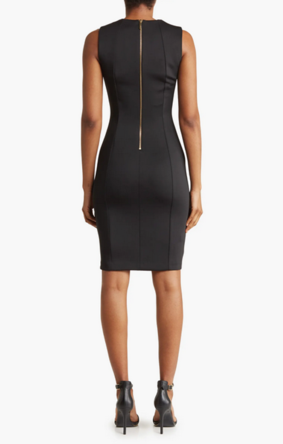 Calvin Klein Scuba Crepe Sleeveless Sheath Dress