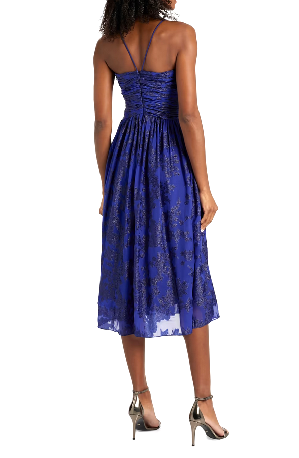 ML Monique Lhuillier Gathered Bodice Dress