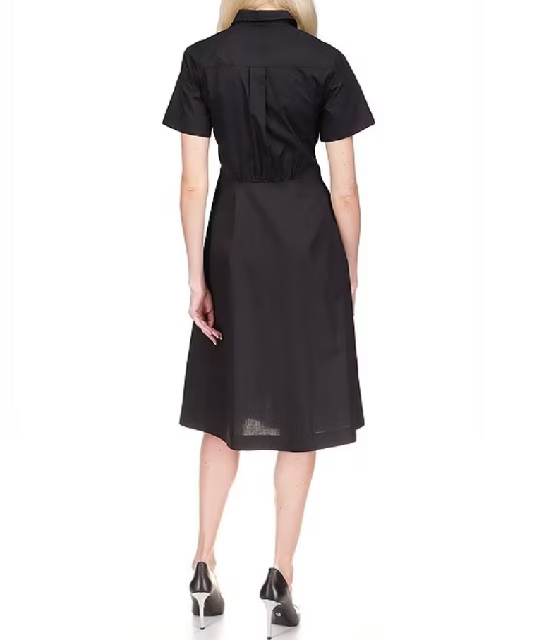 MICHAEL MICHAEL KORS Cotton Tie Waist Shirt Dress