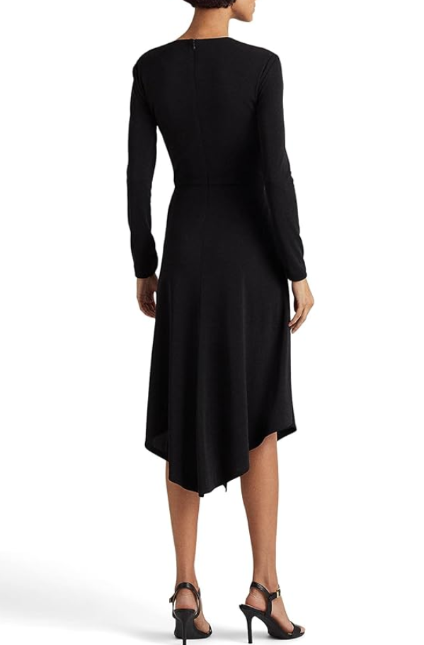 LAUREN RALPH LAUREN Twist-Front Jersey Dress