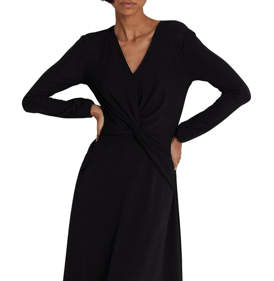 LAUREN RALPH LAUREN Twist-Front Jersey Dress