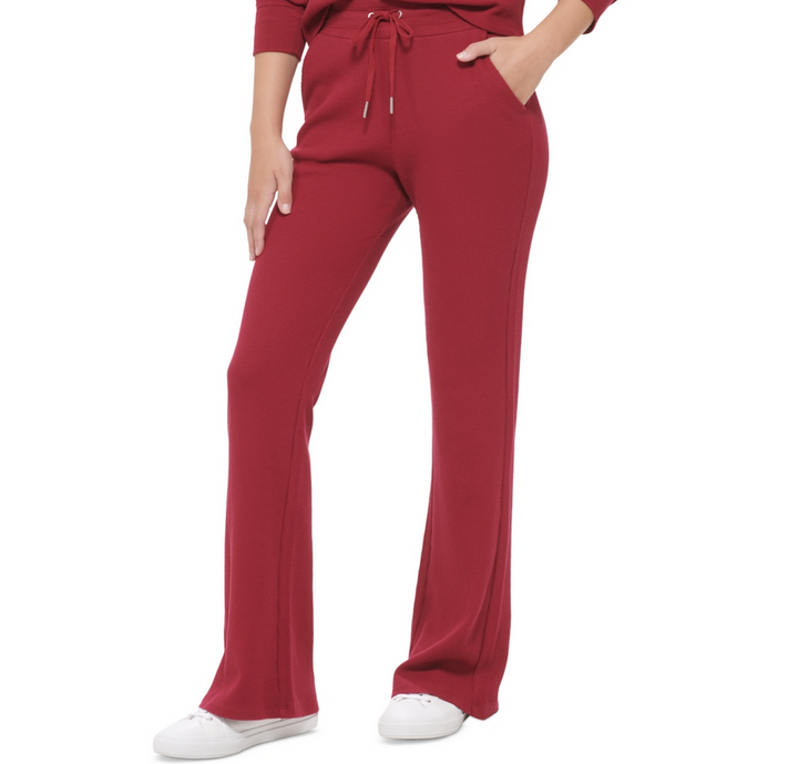 CALVIN KLEIN Performance High Rise Drawstring Flare Pants
