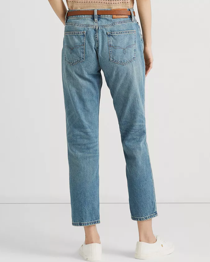 LAUREN RALPH LAUREN Relaxed Tapered Ankle Jeans