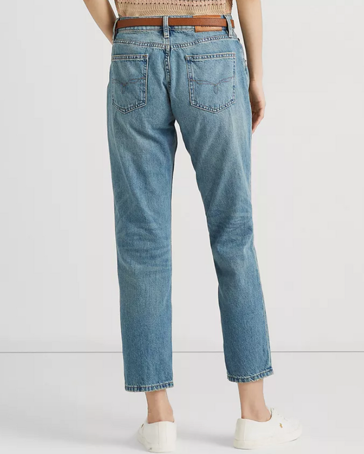 LAUREN RALPH LAUREN Relaxed Tapered Ankle Jeans