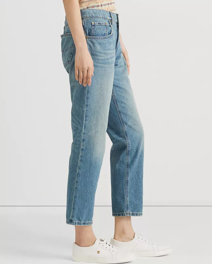 LAUREN RALPH LAUREN Relaxed Tapered Ankle Jeans