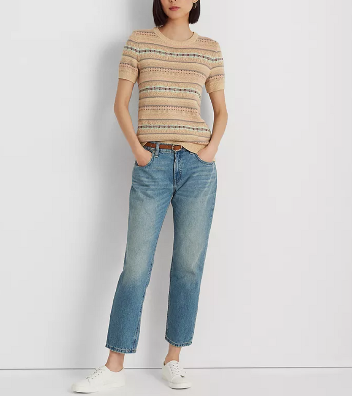 LAUREN RALPH LAUREN Relaxed Tapered Ankle Jeans