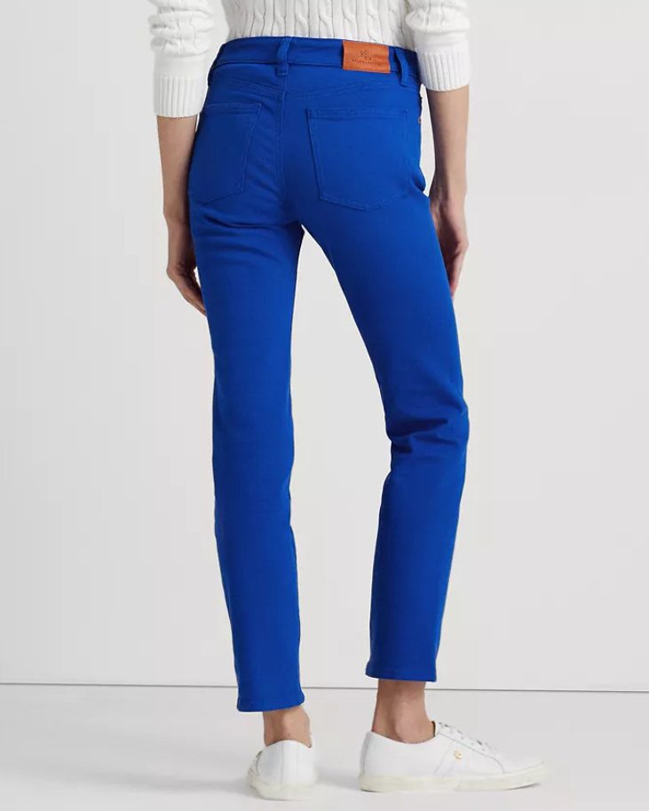 LAUREN RALPH LAUREN Mid-Rise Straight Ankle Jeans