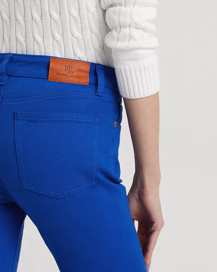 LAUREN RALPH LAUREN Mid-Rise Straight Ankle Jeans