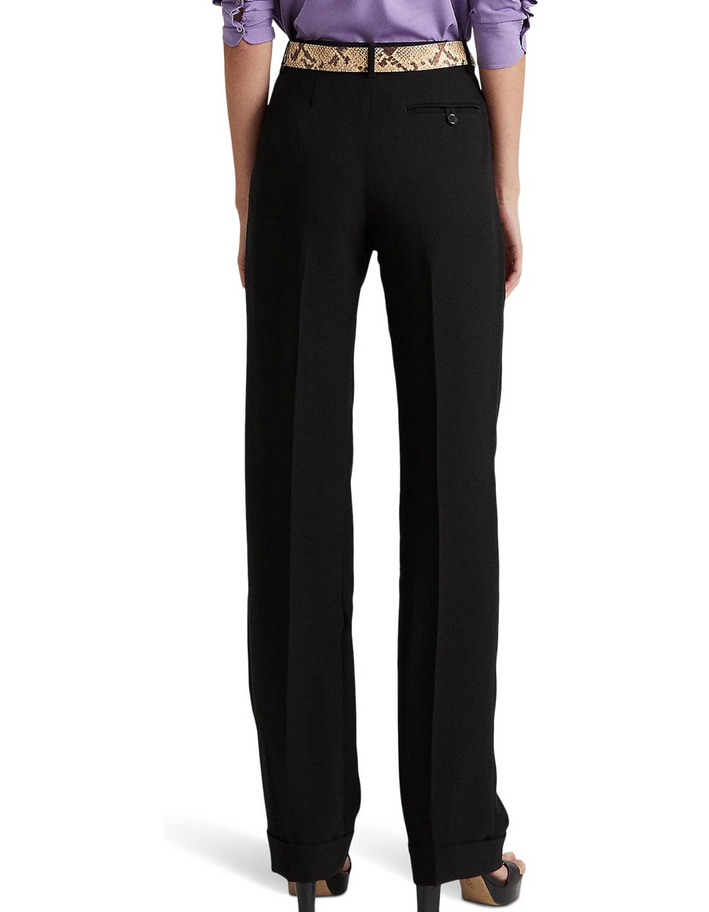 LAUREN RALPH LAUREN Pleated Sablé Crepe Pants