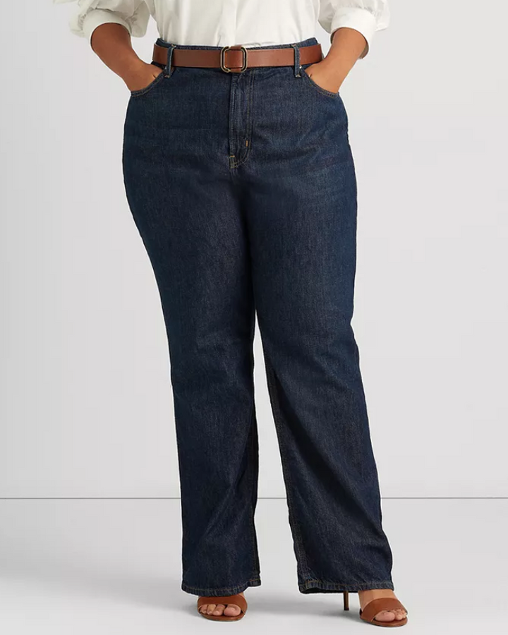 LAUREN RALPH LAUREN Plus Size High-Rise Straight Leg Jeans