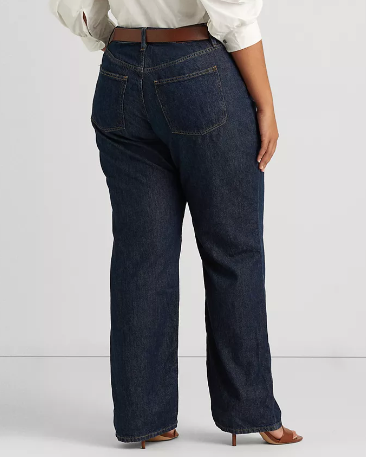 LAUREN RALPH LAUREN Plus Size High-Rise Straight Leg Jeans