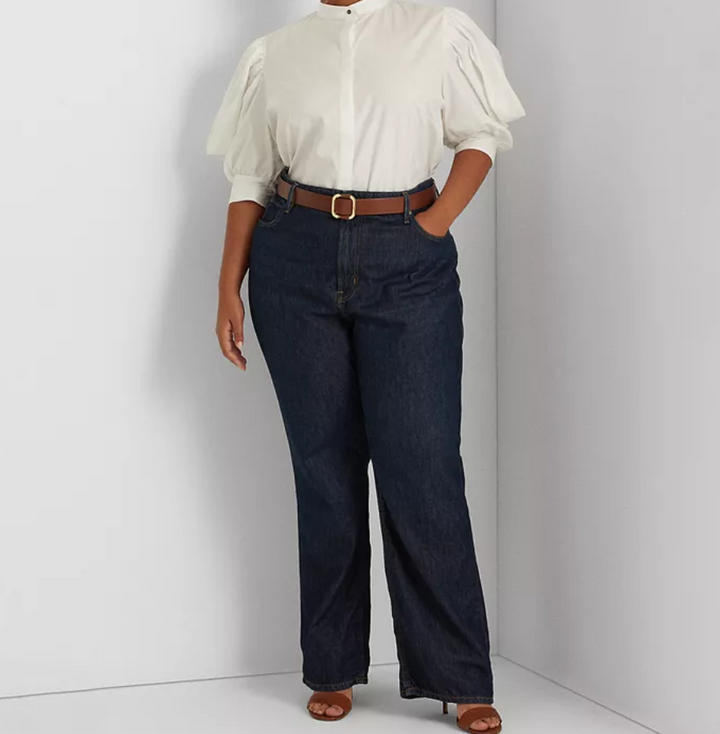 LAUREN RALPH LAUREN Plus Size High-Rise Straight Leg Jeans
