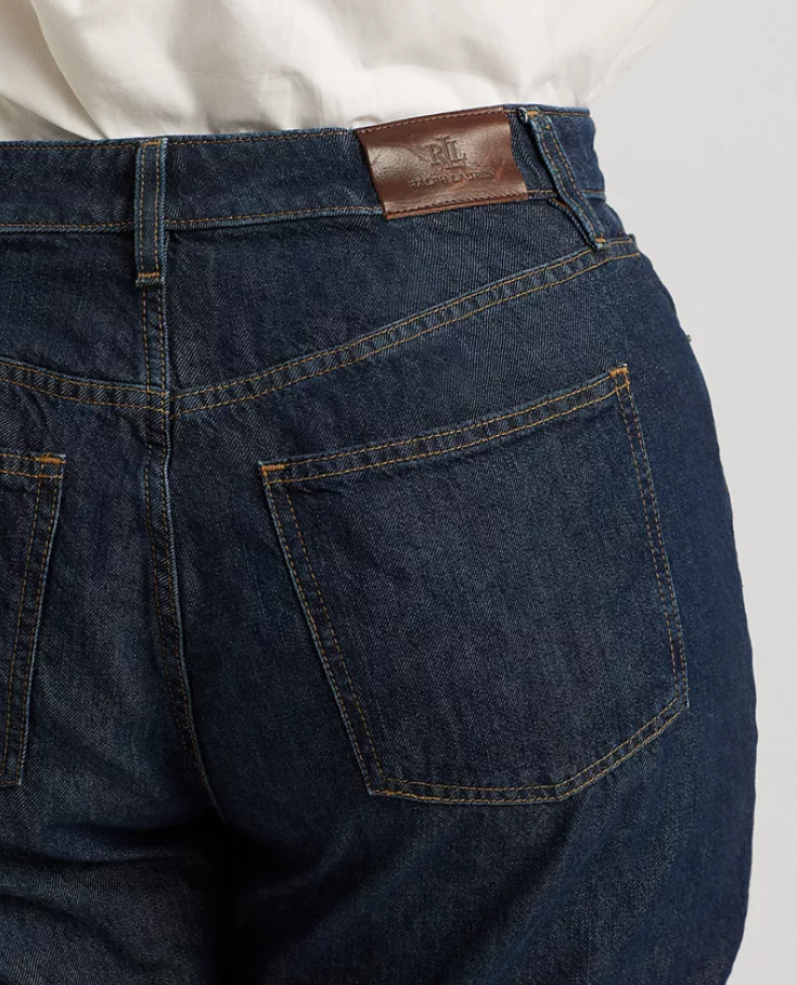 LAUREN RALPH LAUREN Plus Size High-Rise Straight Leg Jeans