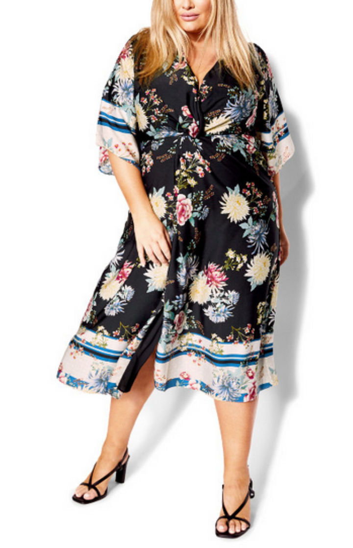 CITY CHIC Plus Size Trendy Linda Wrap Dress