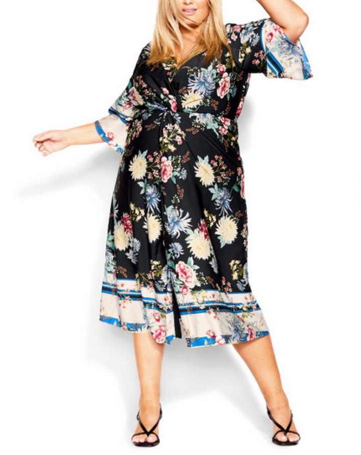 CITY CHIC Plus Size Trendy Linda Wrap Dress