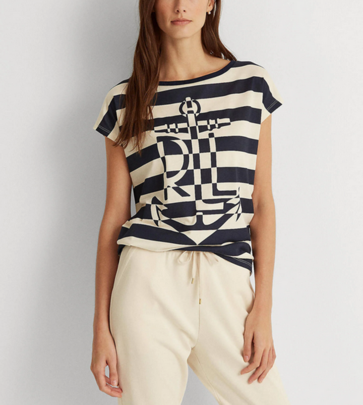 LAUREN RALPH LAUREN Graphic Cotton-Blend T-Shirt