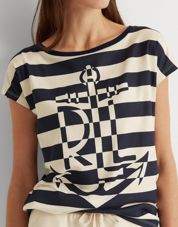 LAUREN RALPH LAUREN Graphic Cotton-Blend T-Shirt