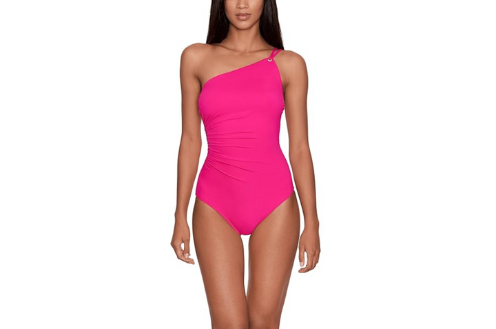 Ralph Lauren Double Strap One Shoulder One Piece