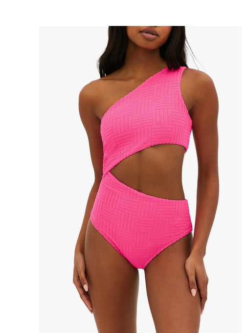 Beach Riot Celine Cutout One-Shoulder One-Piece Swimsuit