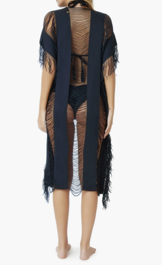 PQ Swim Monique Fringe Kimono Swim Cover Up