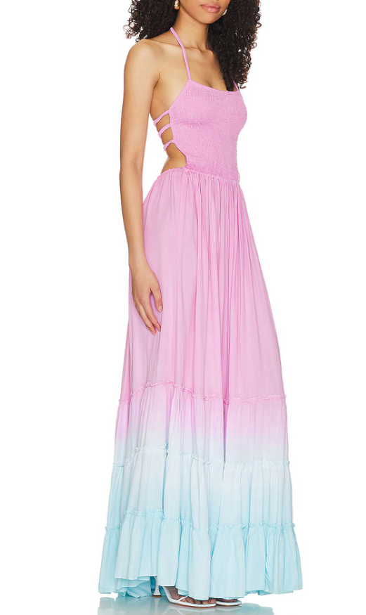 Tiare Hawaii Naia Ombre Maxi Dress Cover Up