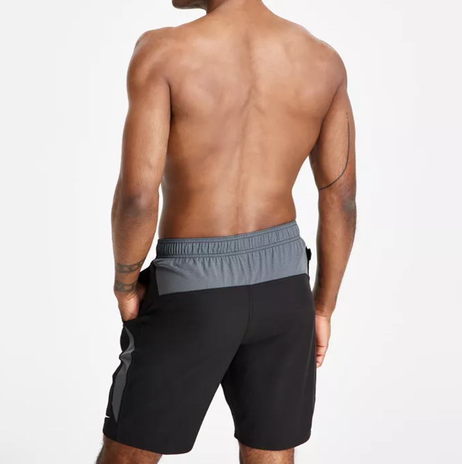 Nike MEN Contend Water-Repellent Colorblocked 9" Swim Trunks