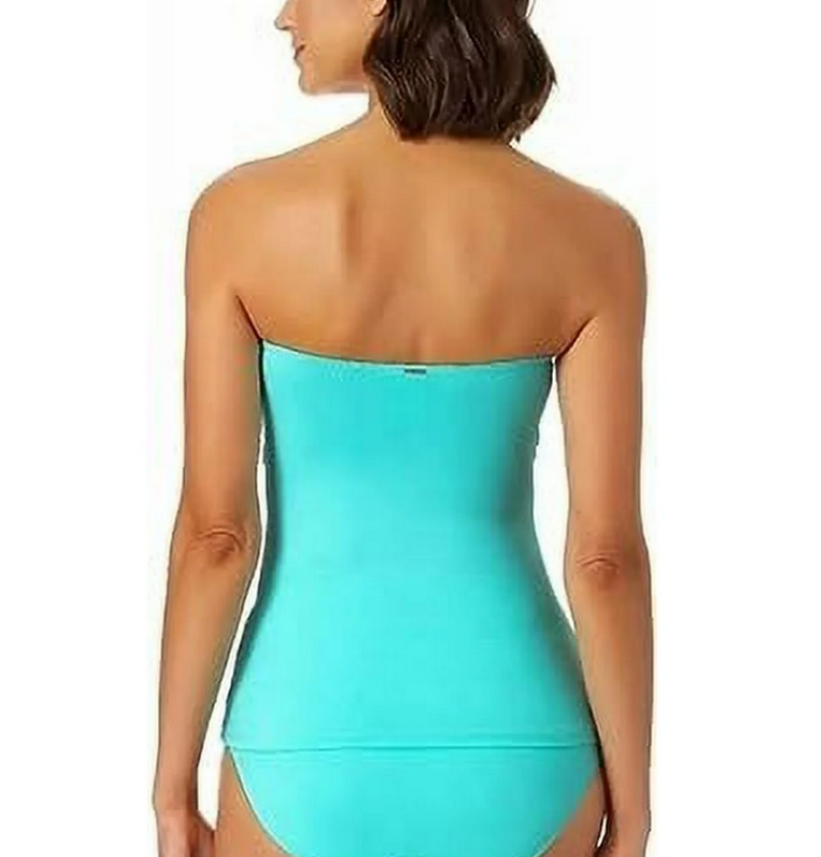 Anne Cole Twist-Front Ruched Tankini Top