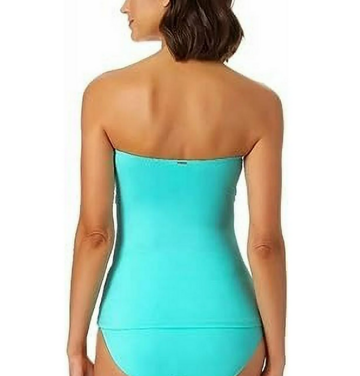 Anne Cole Twist-Front Ruched Tankini Top