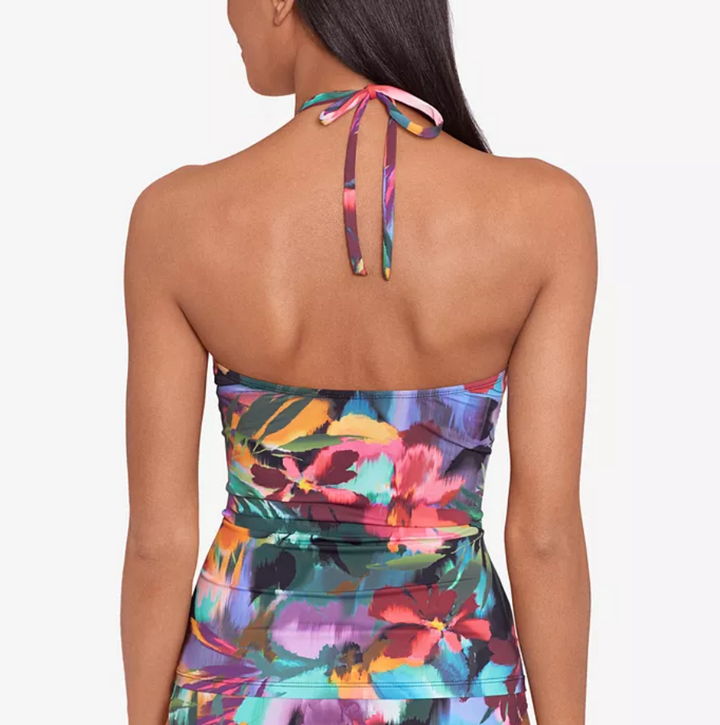 LAUREN RALPH LAUREN High-Neck Halter Tankini Top