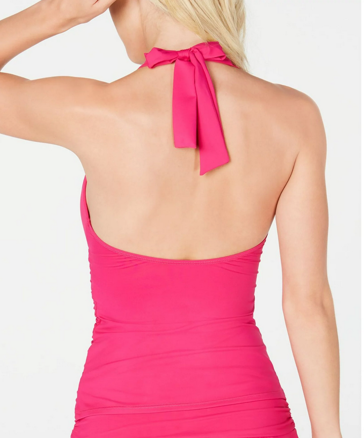 Ralph Lauren Beach Club Solid Molded Cup Halter Tankini Top