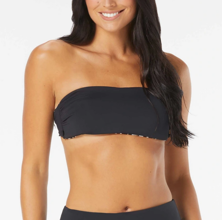 Carmen Marc Valvo Reversible Bandeau Bikini Top