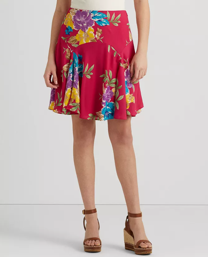 Lauren Ralph Lauren Floral Georgette Skirt