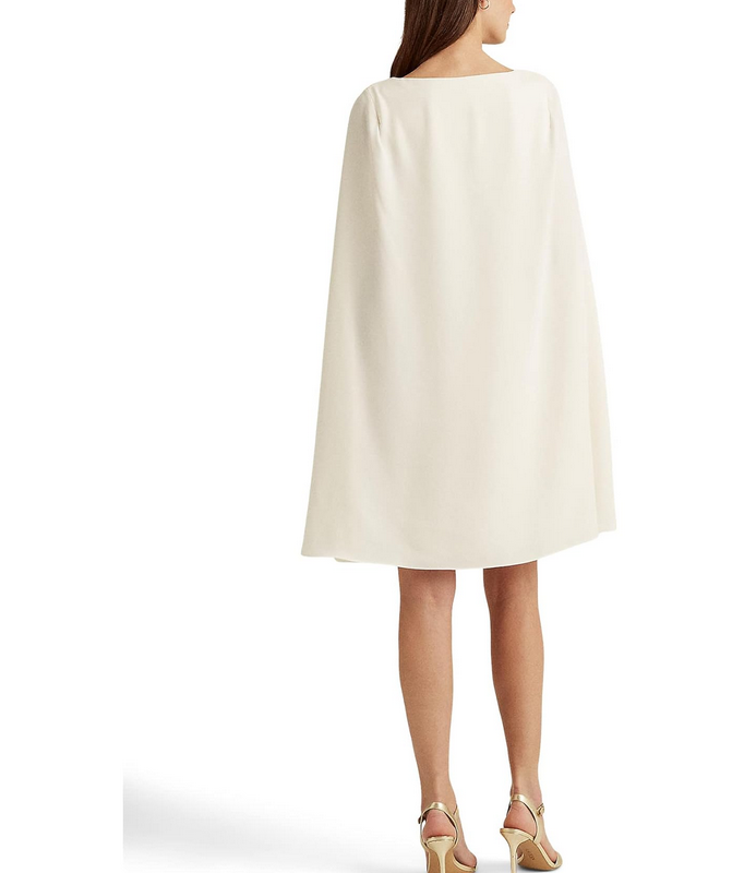 LAUREN Ralph Lauren Cape Georgette Cocktail Dress