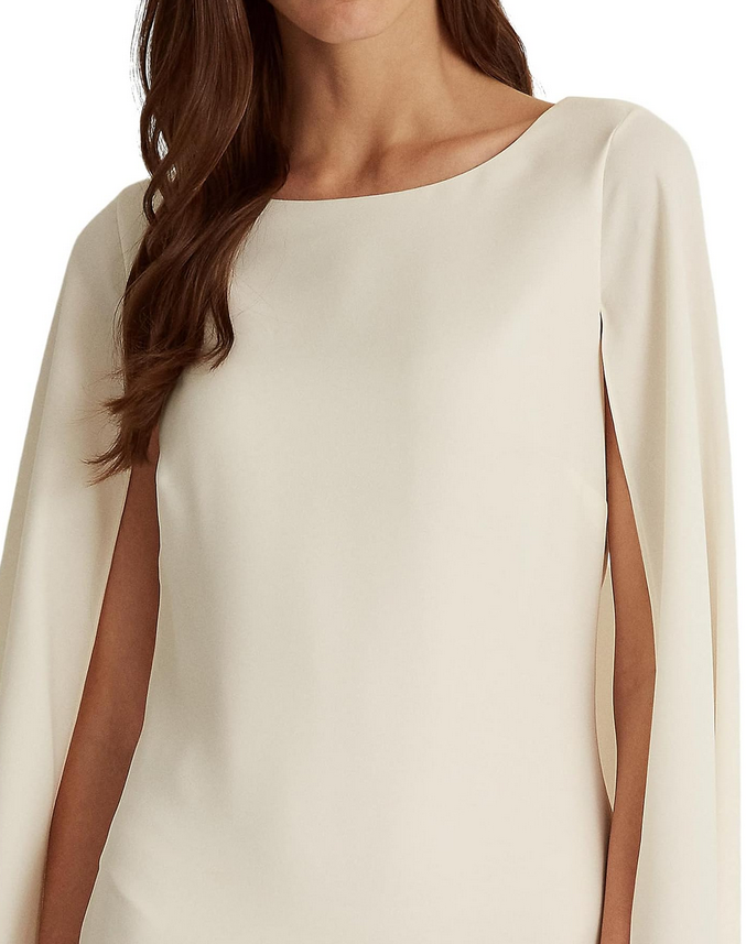 LAUREN Ralph Lauren Cape Georgette Cocktail Dress