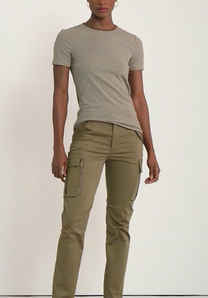 LAUREN RALPH LAUREN Striped Stretch Tee