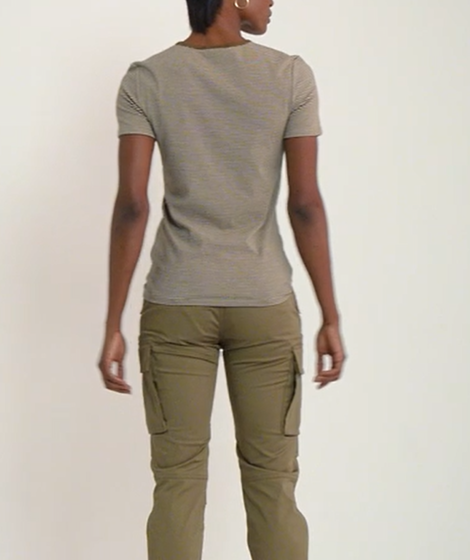 LAUREN RALPH LAUREN Striped Stretch Tee