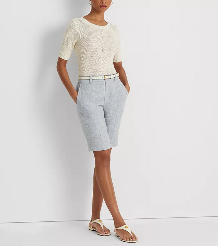 LAUREN RALPH LAUREN Linen-Blend Shorts