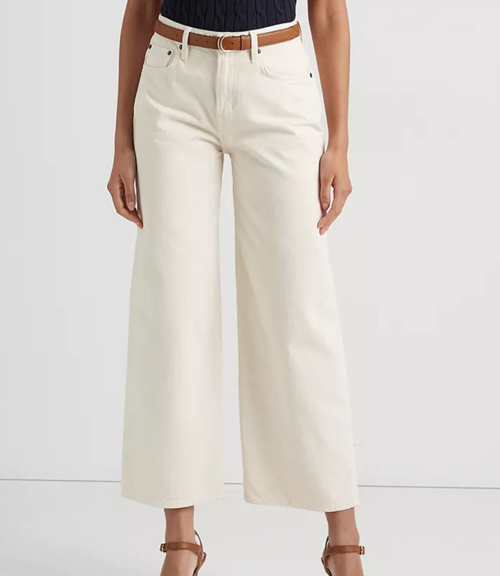 LAUREN RALPH LAUREN High-Rise Wide-Leg Jeans