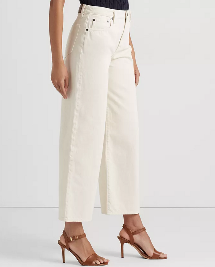 LAUREN RALPH LAUREN High-Rise Wide-Leg Jeans