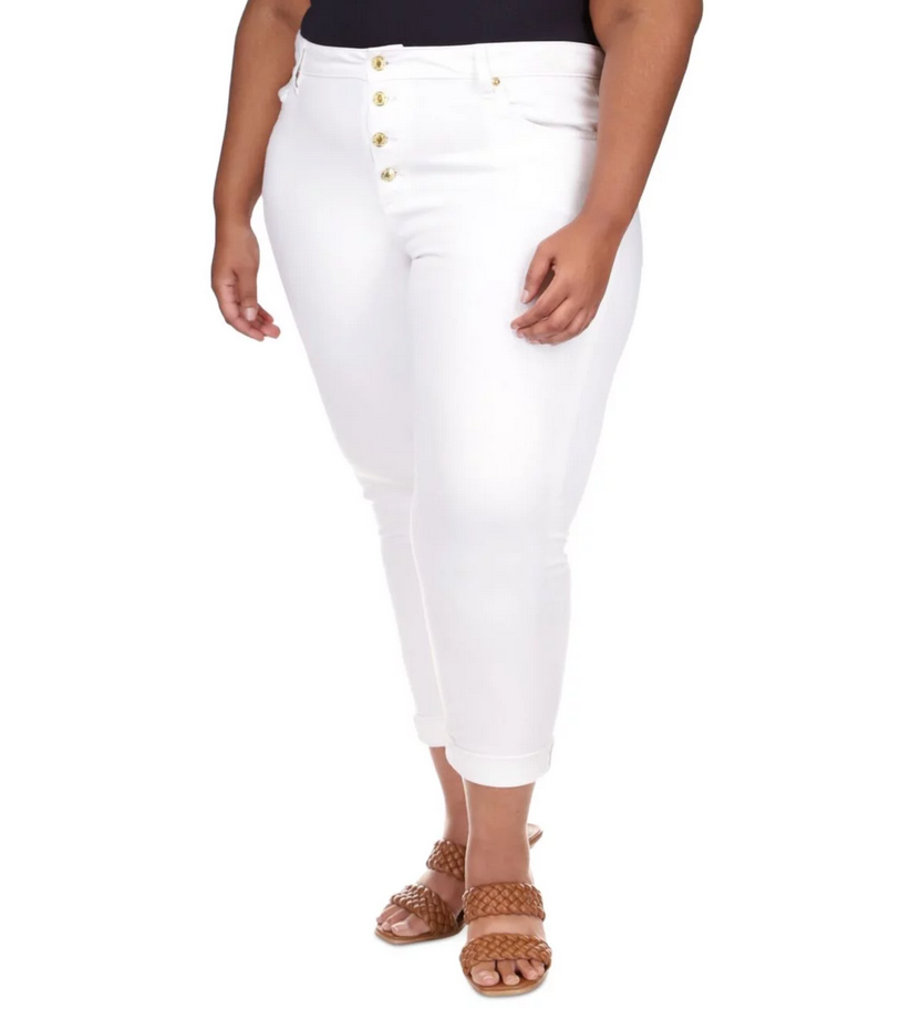 MICHAEL MICHAEL KORS Plus Size Rolled-Hem Skinny Jeans