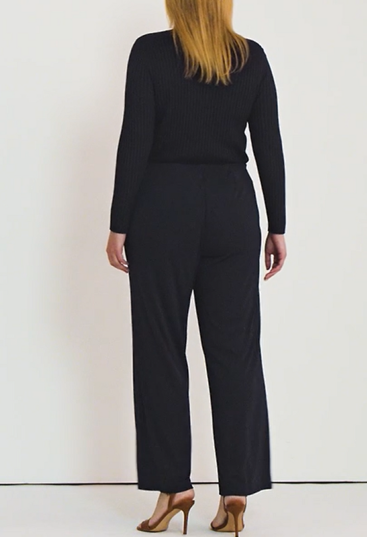 LAUREN RALPH LAUREN Plus Size High-Rise Matte Jersey Pants