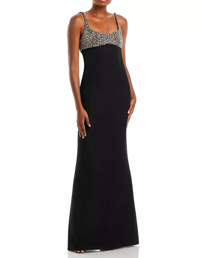 Safiyaa Beatriz Embellished Sleeveless Gown