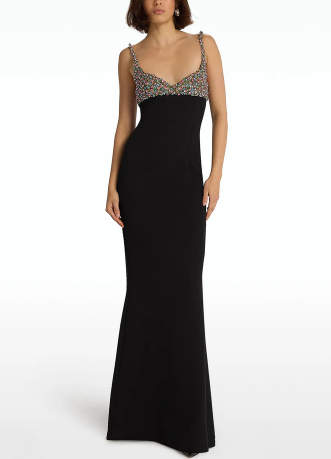 Safiyaa Beatriz Embellished Sleeveless Gown
