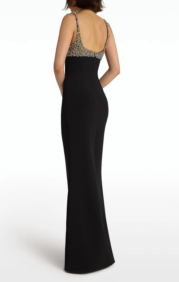 Safiyaa Beatriz Embellished Sleeveless Gown