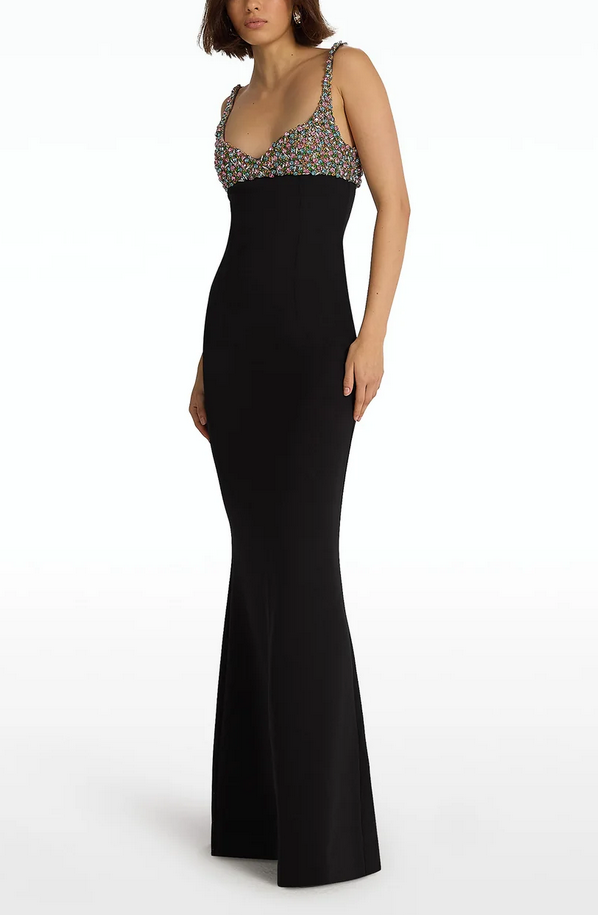 Safiyaa Beatriz Embellished Sleeveless Gown