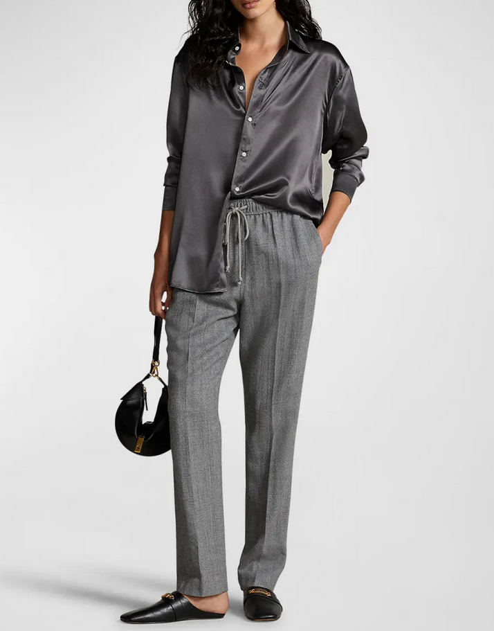 POLO RALPH LAUREN Mulberry Silk Charmeuse Shirt