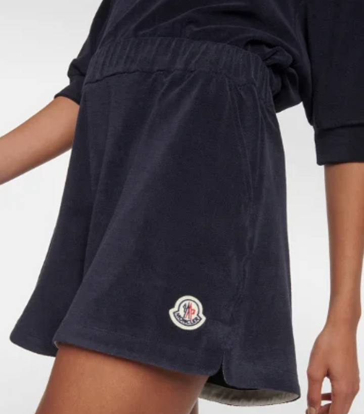 MONCLER High-Rise Terry Shorts