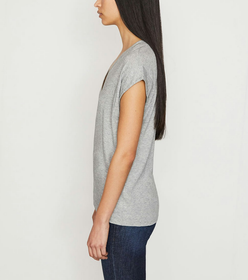 FRAME Le Mid Rise V-Neck Tee